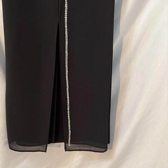 J R Nites by Caliendo Elegant Black Women's Pants with Rhinestone Detail Size 16 - Picture 4 of 6